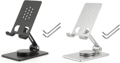 Mobile Phone Stand for Desk Adjustable Tablet Holder Foldable Metal Stand